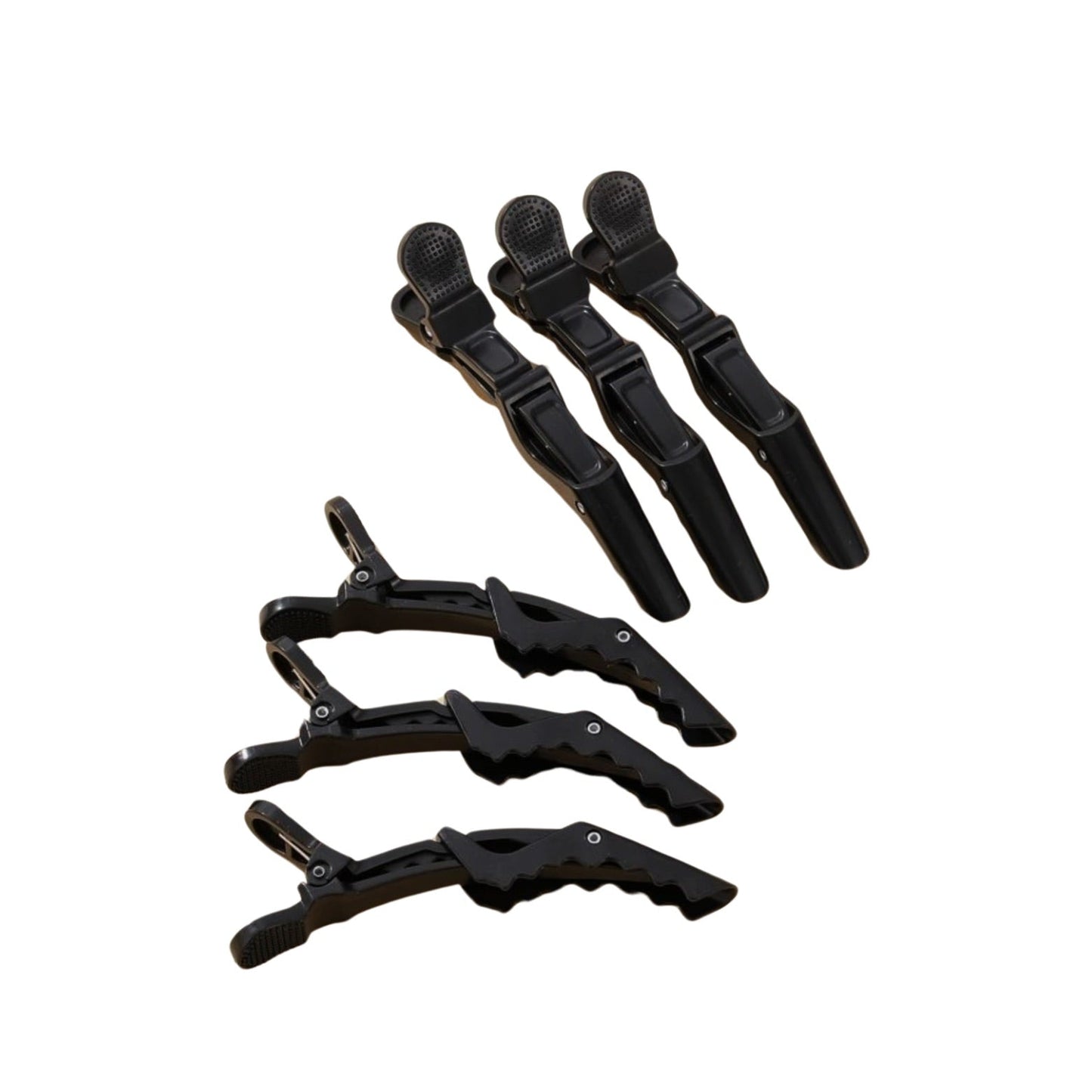 Mustat isot alligaattori hiusklipsit 5kpl - Kuituhiukset.fi