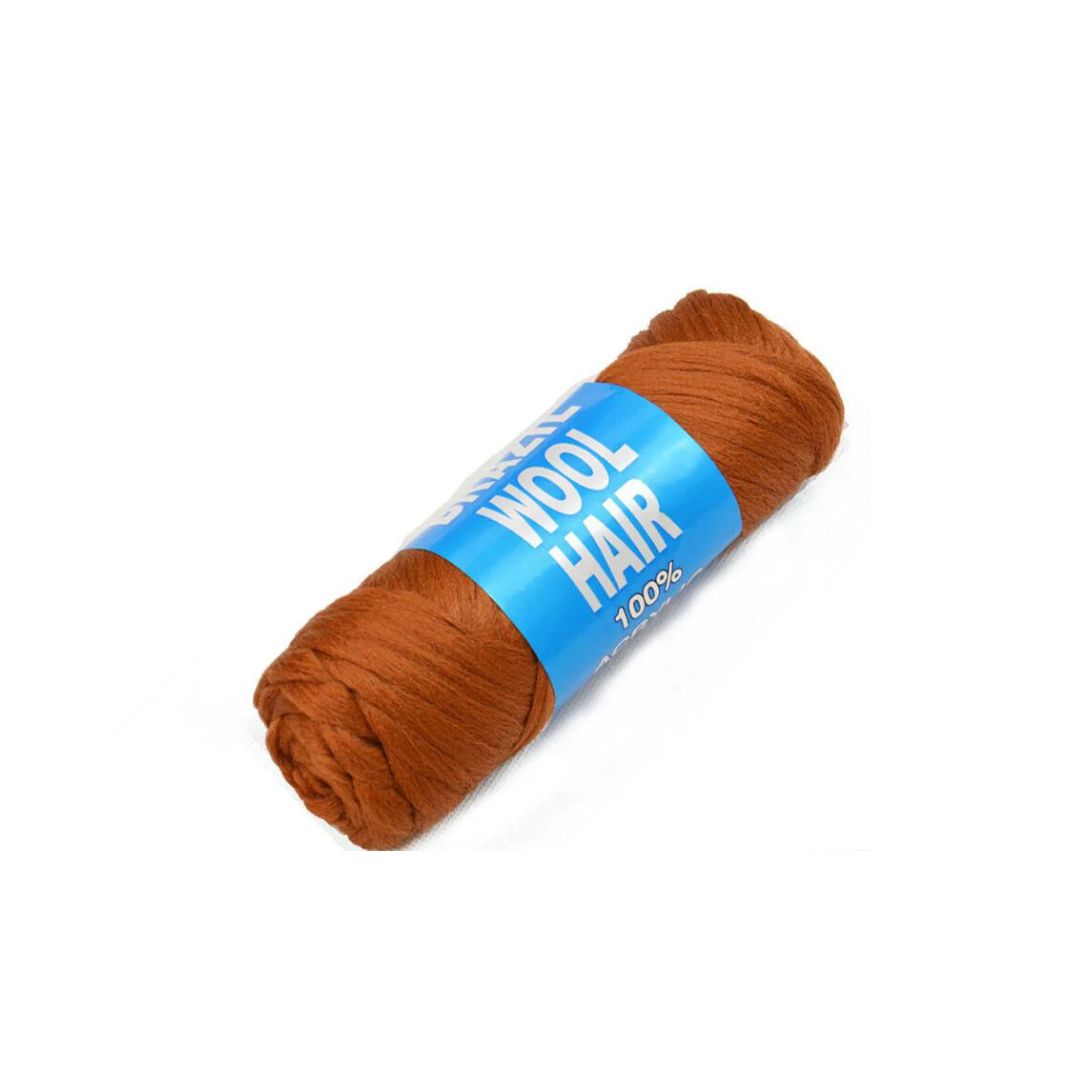 Brazil Wool Hair 100% Acrylic Hand & Machine Knit 70g