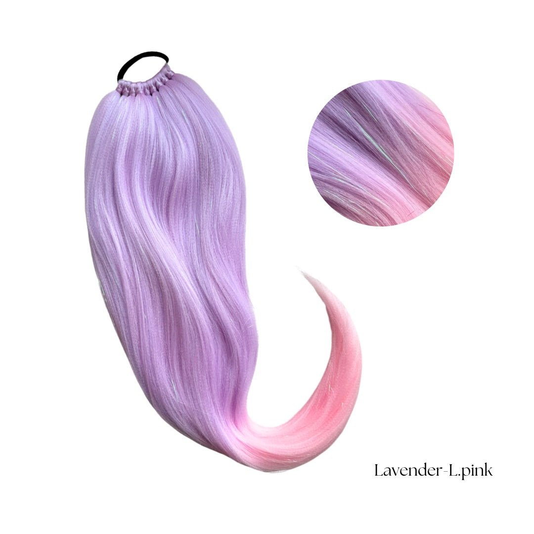 Cocktail Kuituhiusponihäntä - Glitter tinsel - Kuituhiukset.fi