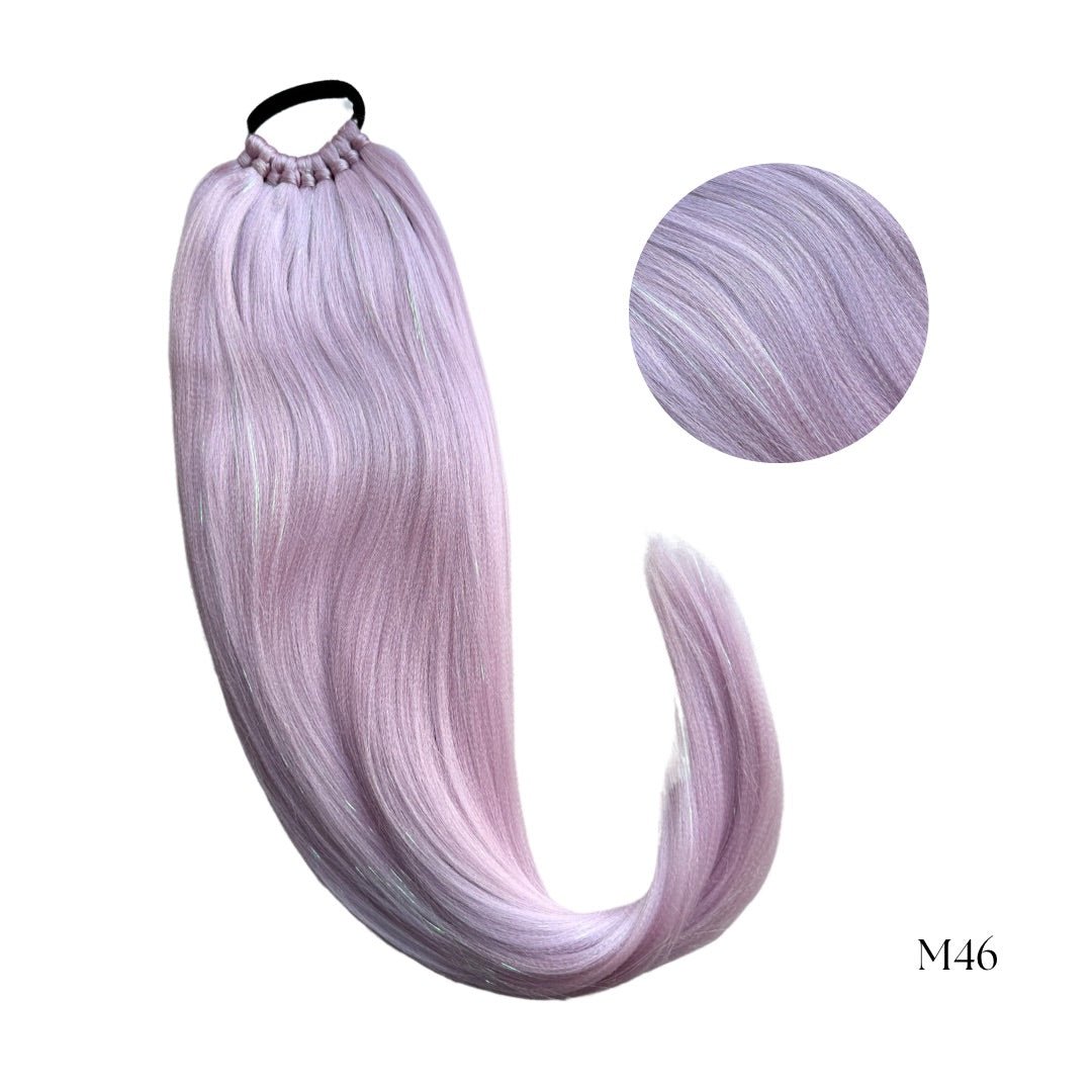 Cocktail Kuituhiusponihäntä - Glitter tinsel - Kuituhiukset.fi