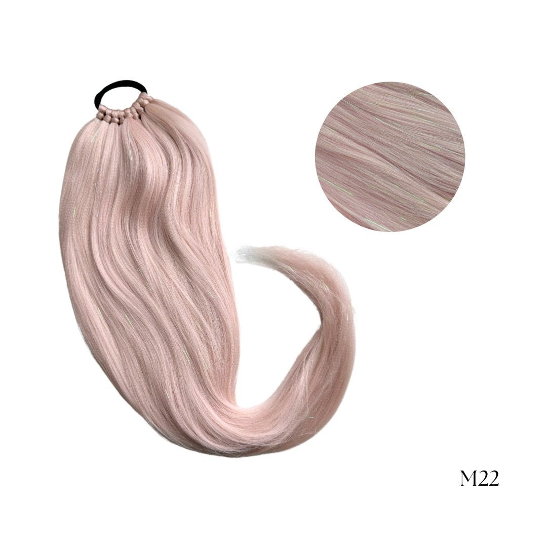 Cocktail Kuituhiusponihäntä - Glitter tinsel - Kuituhiukset.fi