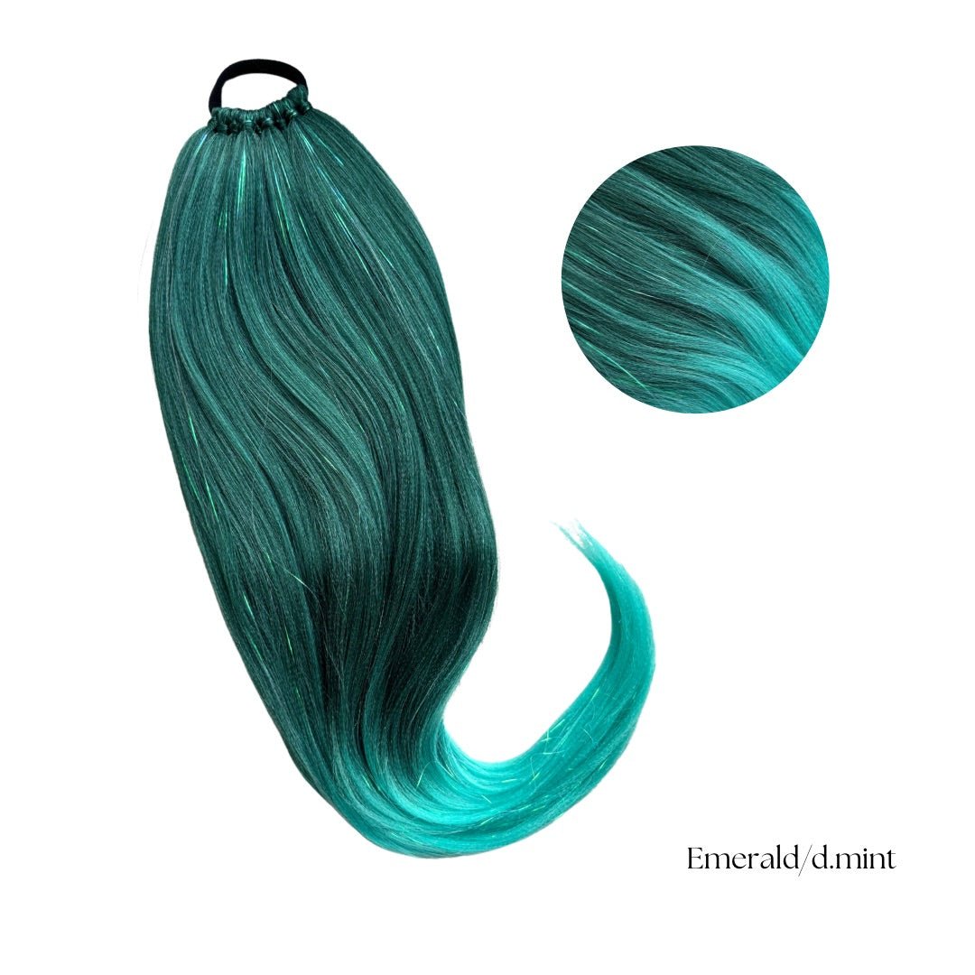 Cocktail Kuituhiusponihäntä - Glitter tinsel - Kuituhiukset.fi